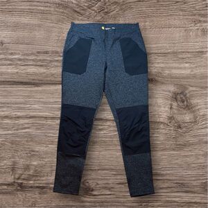 Carhartt Force Fitted Utility Mid Weight Gray Black Pocket Pants Women’s Size L